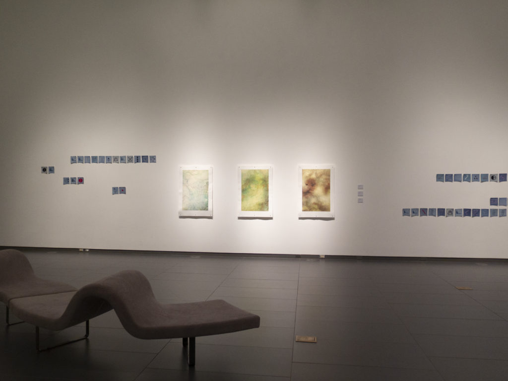 View of several smaller works in the gallery